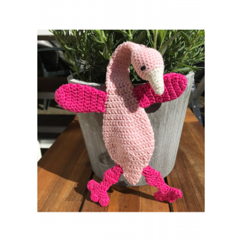 knuffeldoekje flamingo